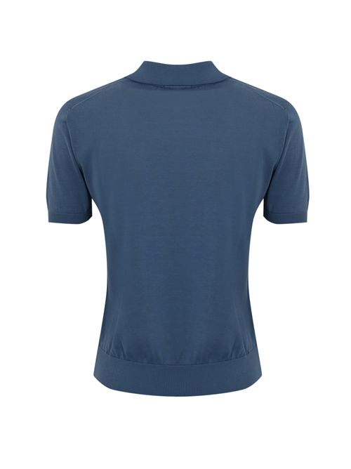 Polo in cotone Blu Polvere DRUMOHR | L0G416 00001725